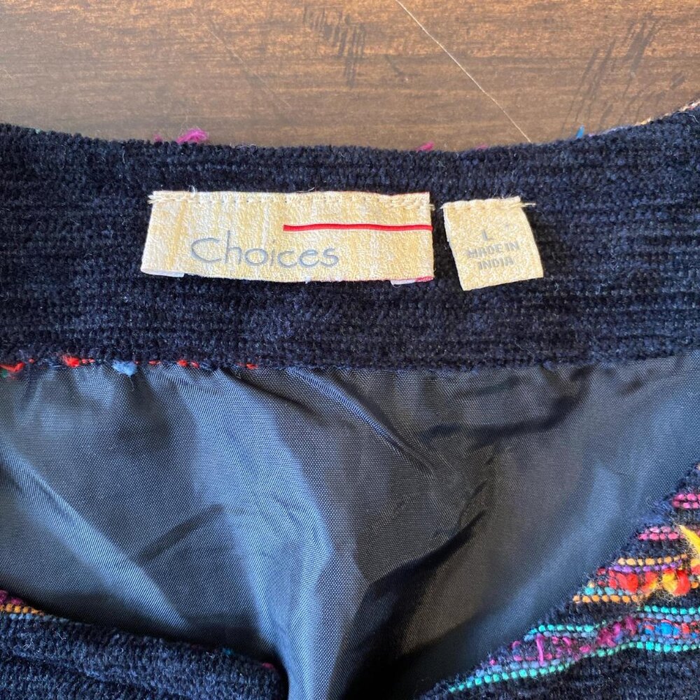 Vtg Choices Multicolored Patchwork Jacket - image 4